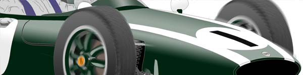 Cooper T53 1960 Jack Brabham close up