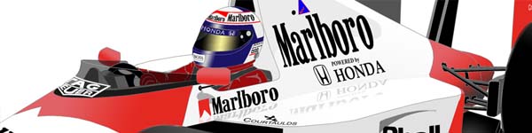 McLaren MP4-5 1989 Alain Prost close up