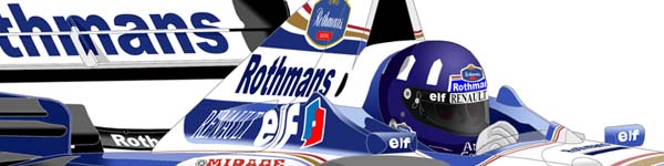 Williams FW18 1996 Damon Hill close up
