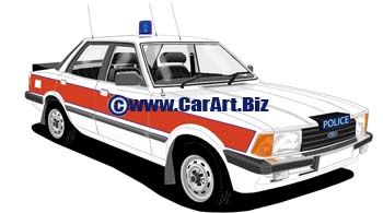 Ford Cortina V  West Midlands police