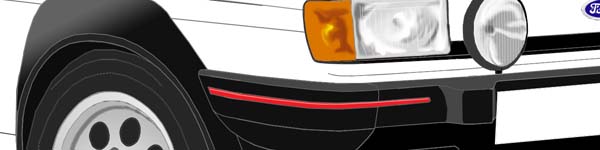 Ford Fiesta II XR2 close up