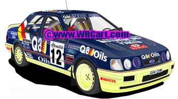 Ford Sierra Cosworth 4x4Monte Carlo Rally 1991 Francois Delacour