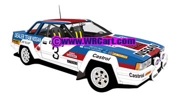 Nissan 240 RS New Zealand Rally 1983 Timo Salonen