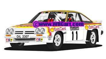 Opel Manta 400National Breakdown Rally 1984 Bertie Fisher